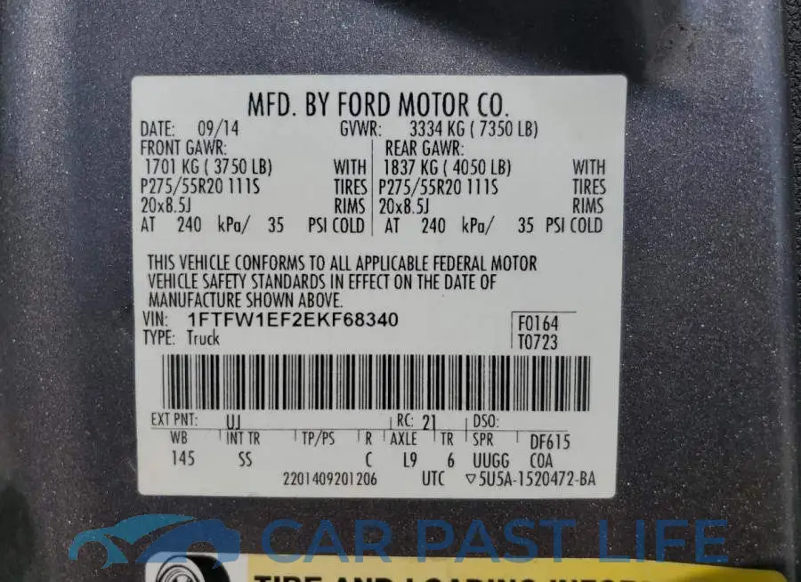 1FTFW1EF2EKF68340# 12