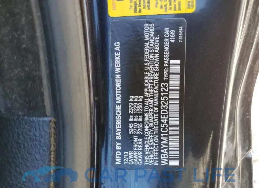WBAYM1C54ED325123# 12