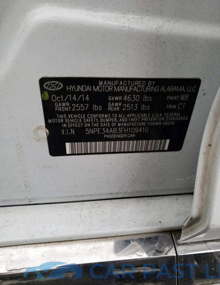 5NPE34AB3FH109410# 12