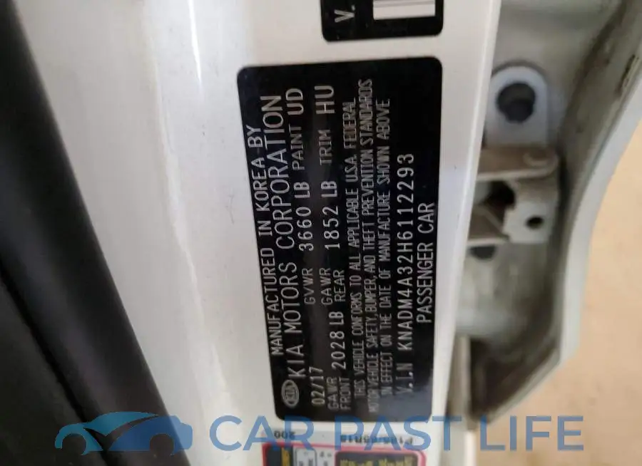 KNADM4A32H6112293# 12