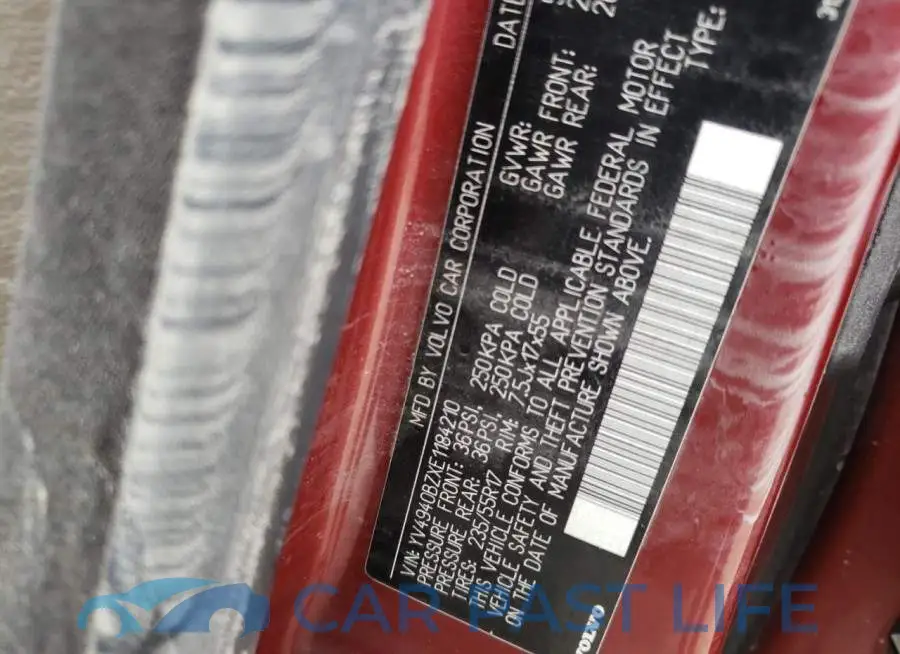 YV4940BZXE1184210# 13