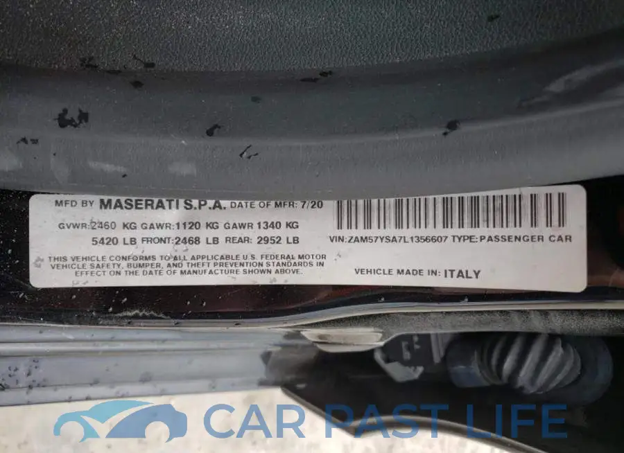 ZAM57YSA7L1356607# 12