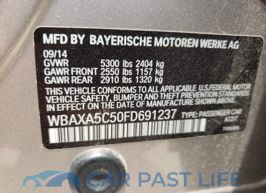WBAXA5C50FD691237# 12