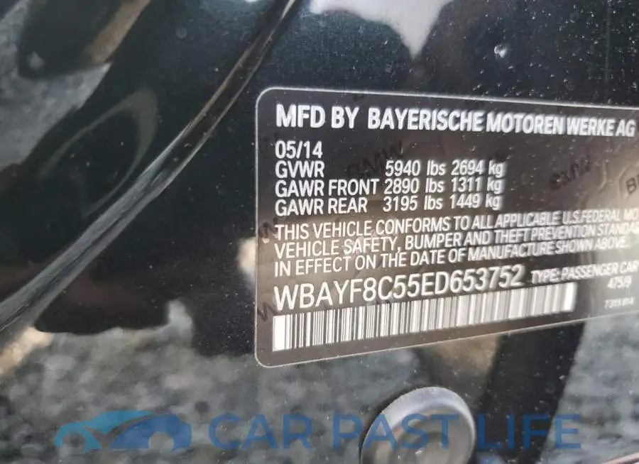 WBAYF8C55ED653752# 12