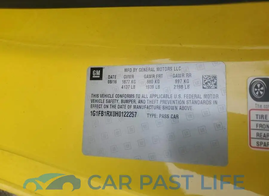 1G1FB1RX0H0122257# 12