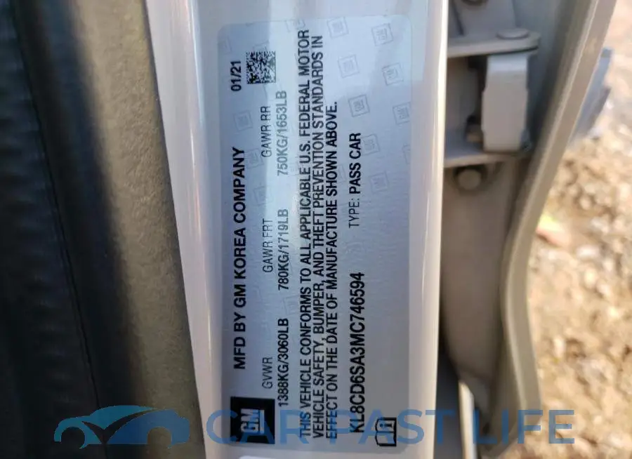 KL8CD6SA3MC746594# 12