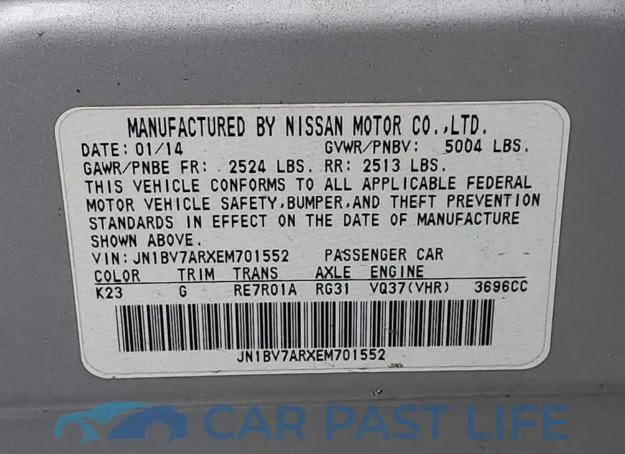 JN1BV7ARXEM701552# 12