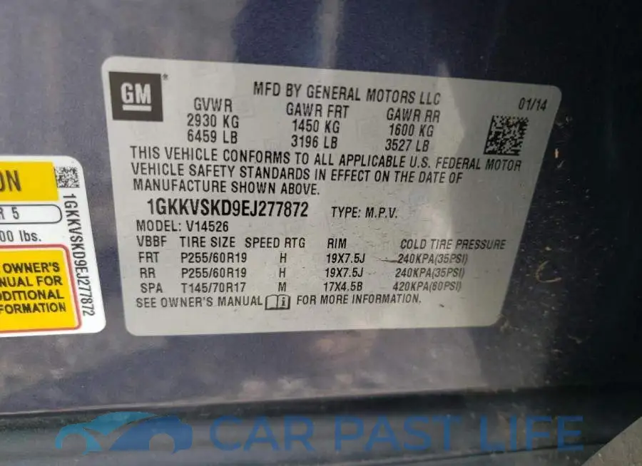 1GKKVSKD9EJ277872# 13