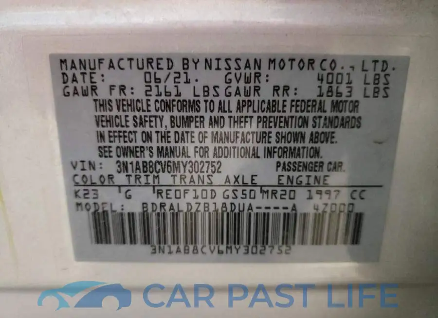 3N1AB8CV6MY302752# 12