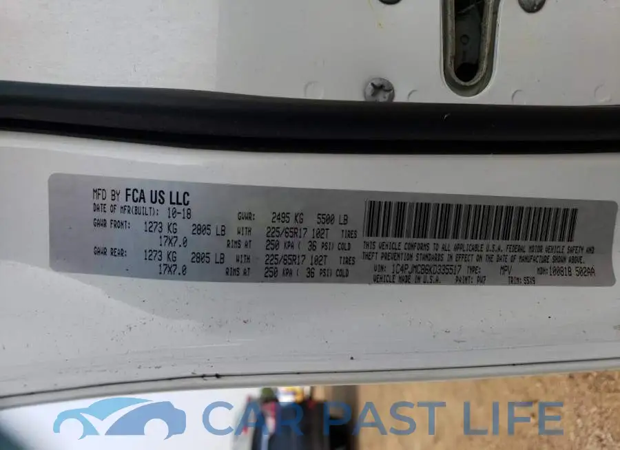 1C4PJMCB6KD335517# 13