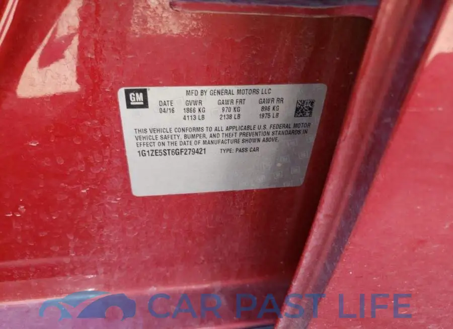 1G1ZE5ST6GF279421# 12
