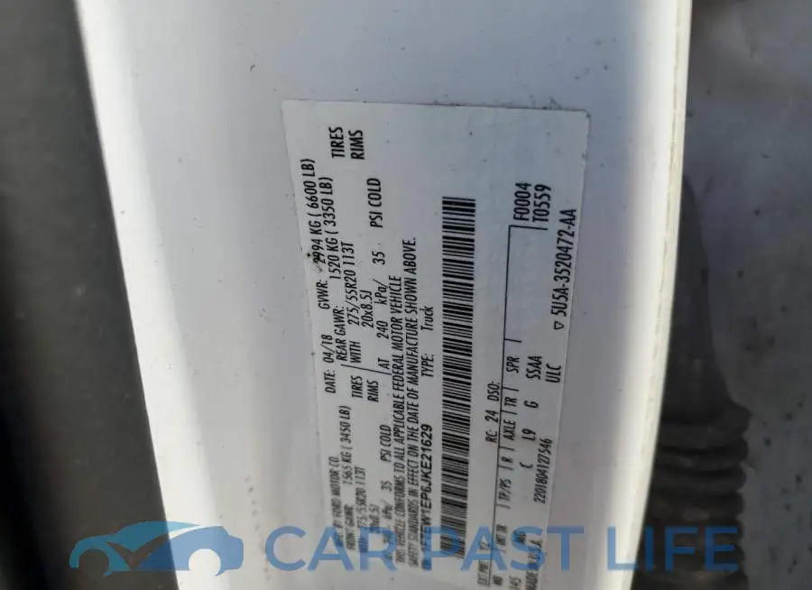 1FTEW1EP6JKE21629# 13
