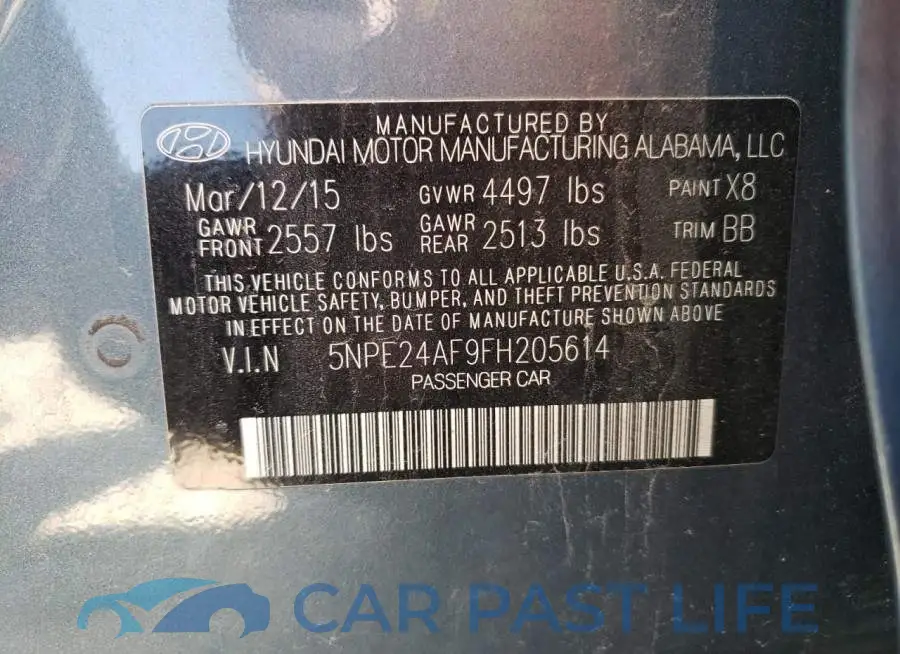 5NPE24AF9FH205614# 13
