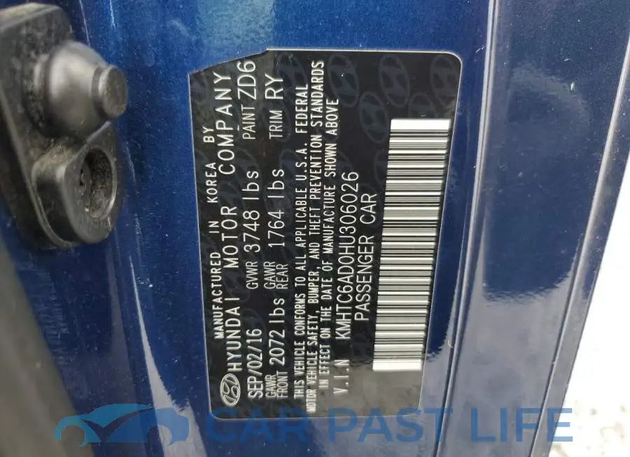 KMHTC6AD0HU306026# 12
