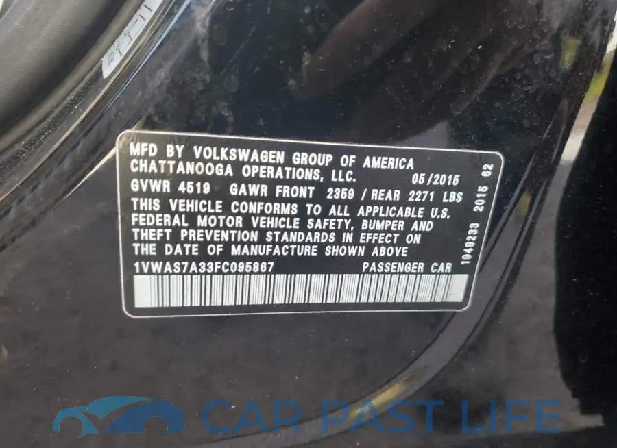 1VWAS7A33FC095867# 12