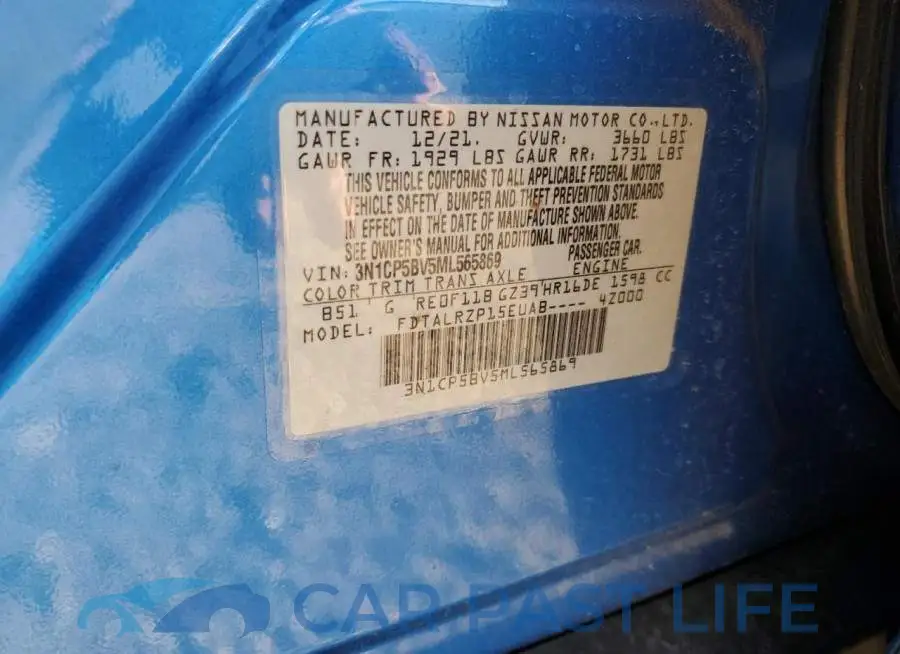 3N1CP5BV5ML565869# 12