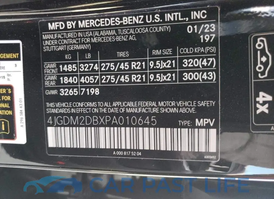 4JGDM2DBXPA010645# 13