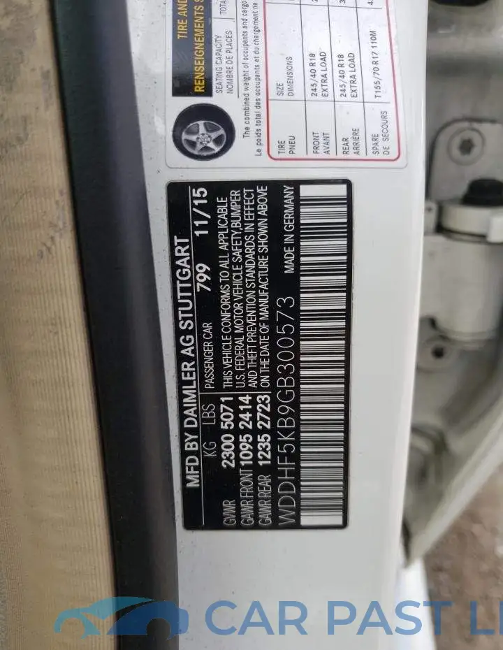 WDDHF5KB9GB300573# 12