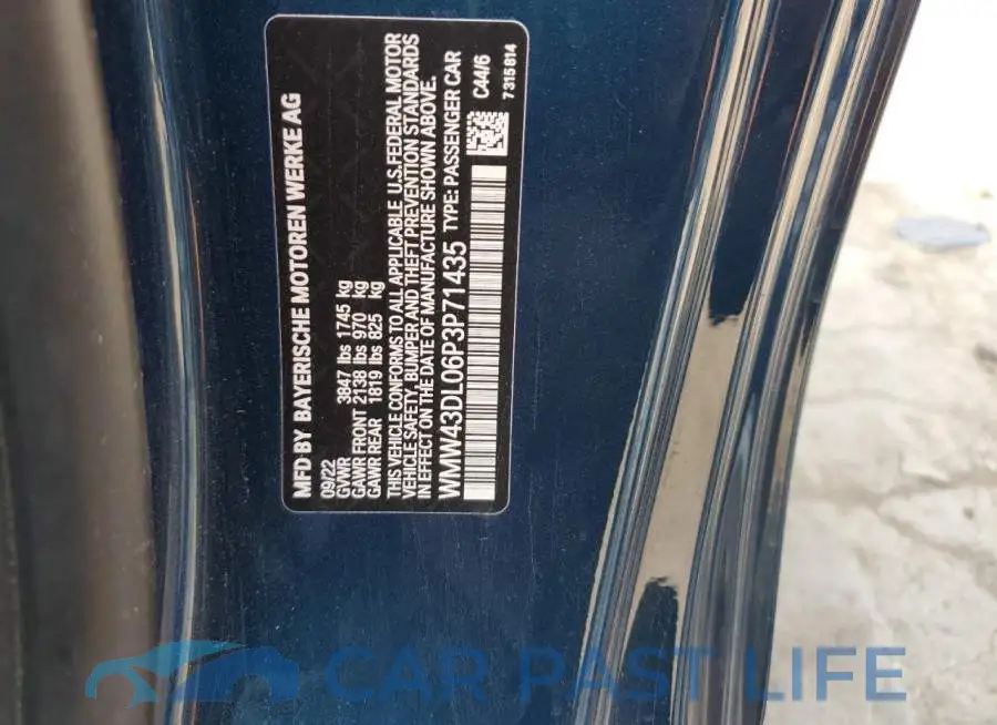 WMW43DL06P3P71435# 13