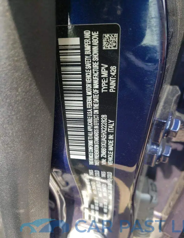 ZN661XUA5HX222828# 12