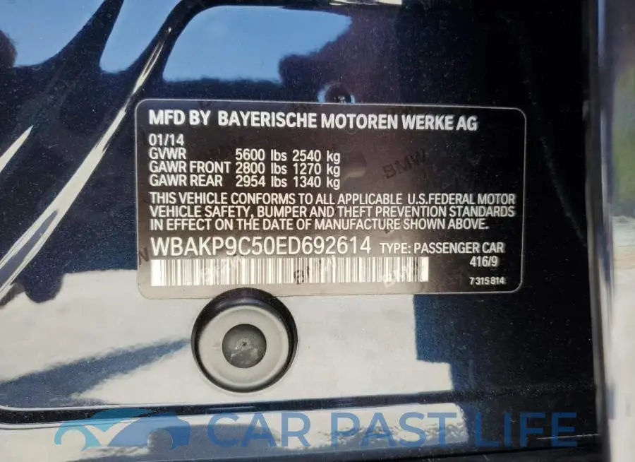 WBAKP9C50ED692614# 12