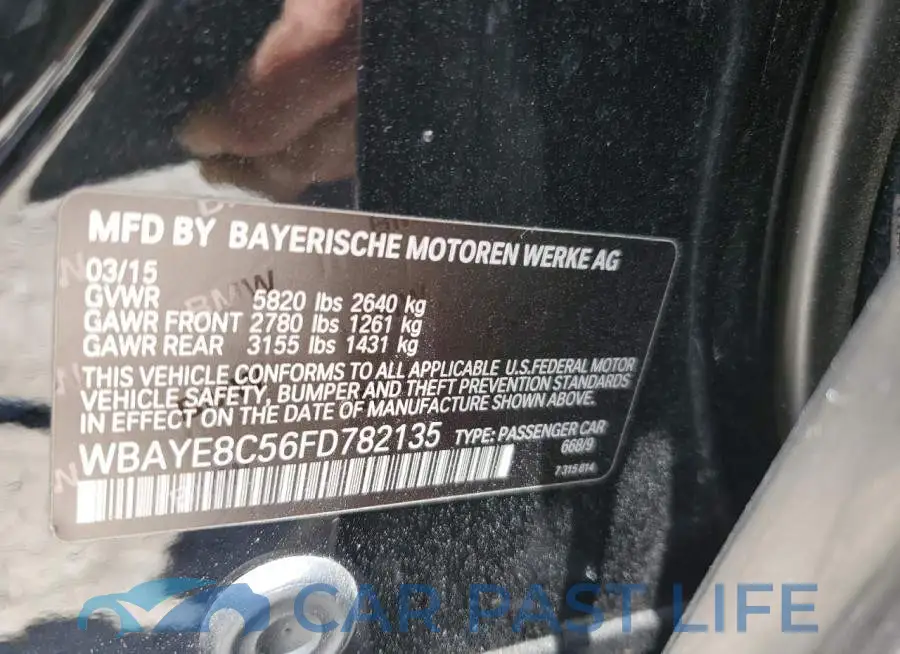 WBAYE8C56FD782135# 12