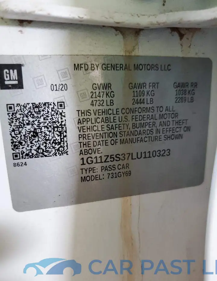 1G11Z5S37LU110323# 13