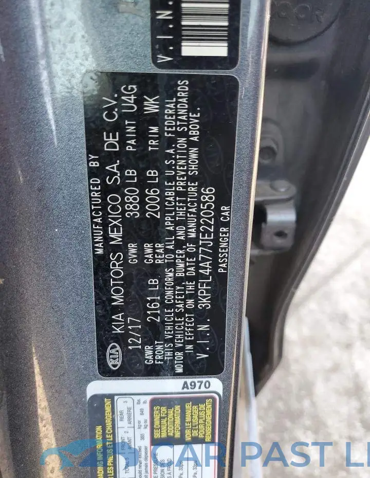 3KPFL4A77JE220586# 12