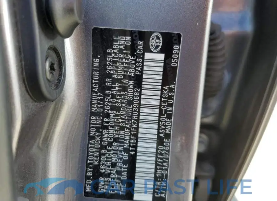 4T1BF1FK7HU390682# 13
