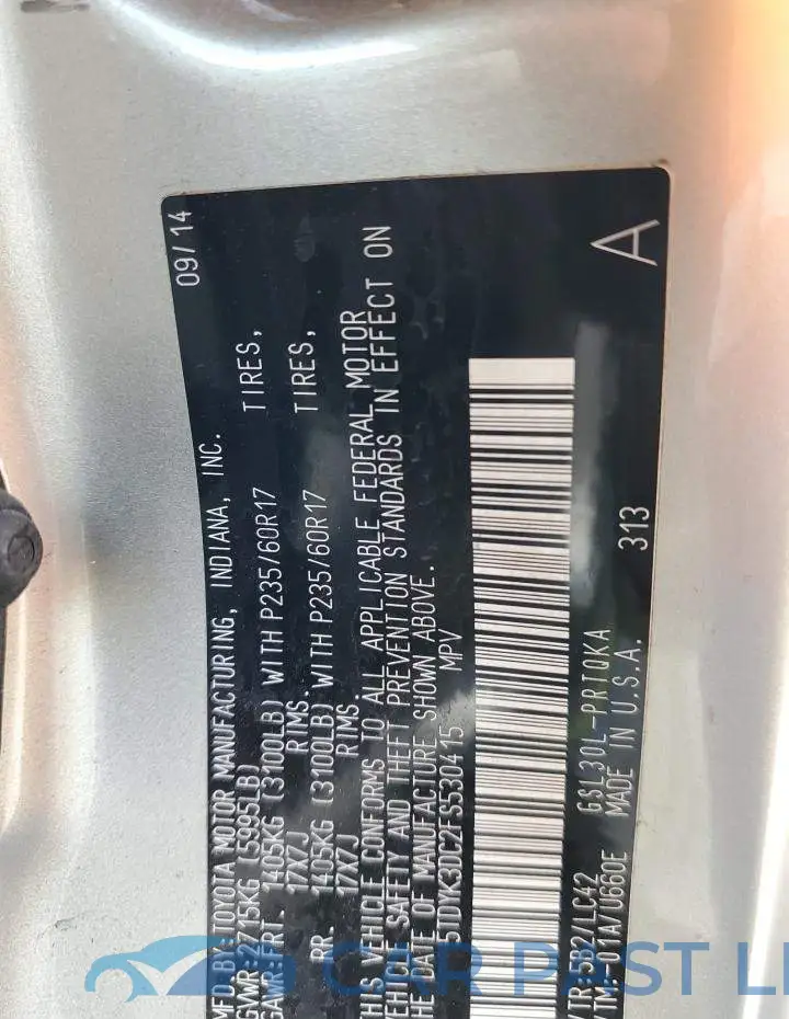 5TDYK3DC2FS530415# 13