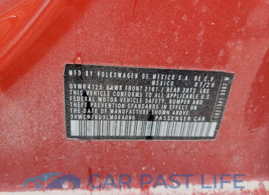 3VWCB7BU3LM064080# 13