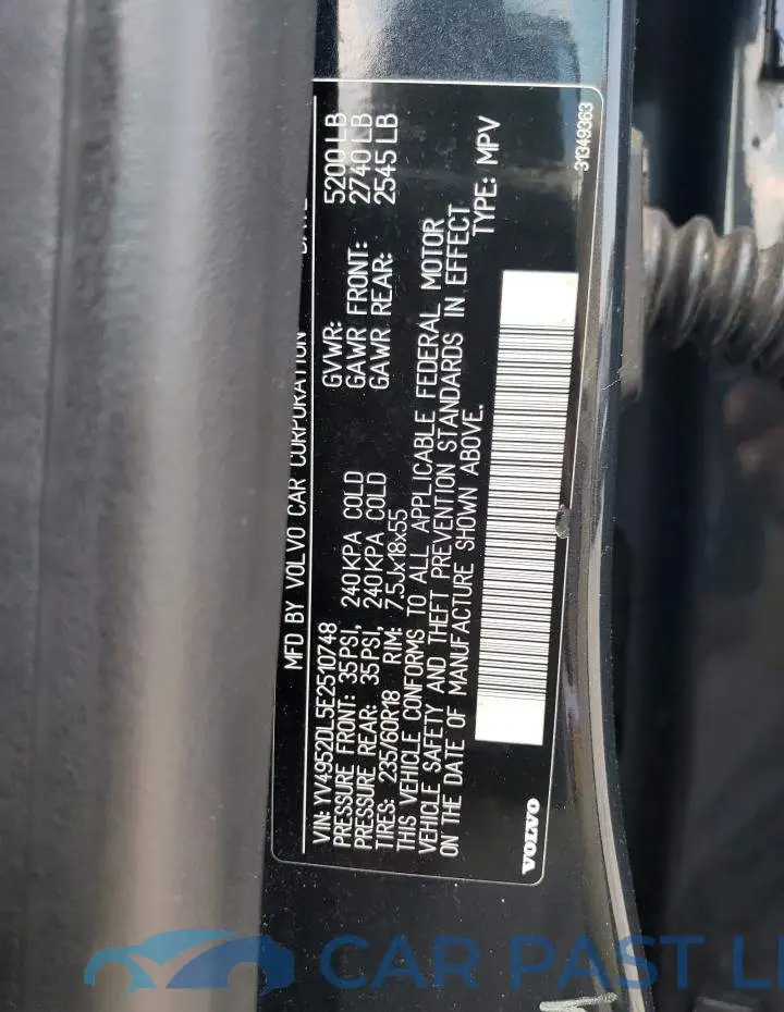 YV4952DL5E2510748# 12
