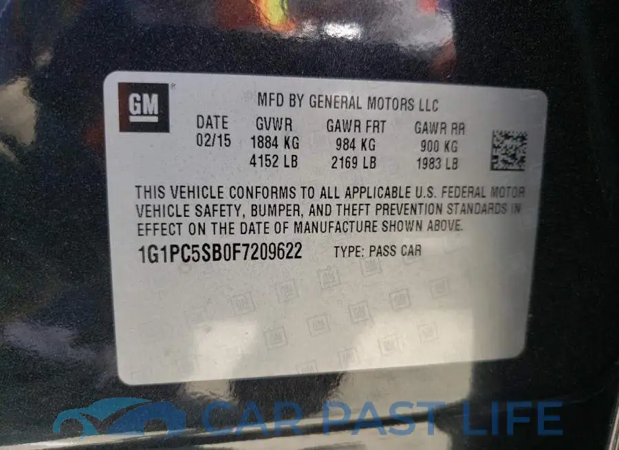 1G1PC5SB0F7209622# 12