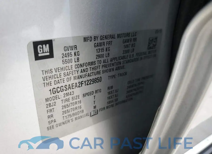 1GCGSAEA2F1229850# 12