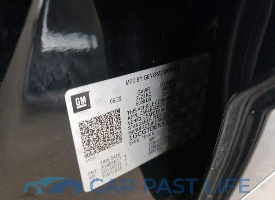 1GCGTDEN5J1320668# 12