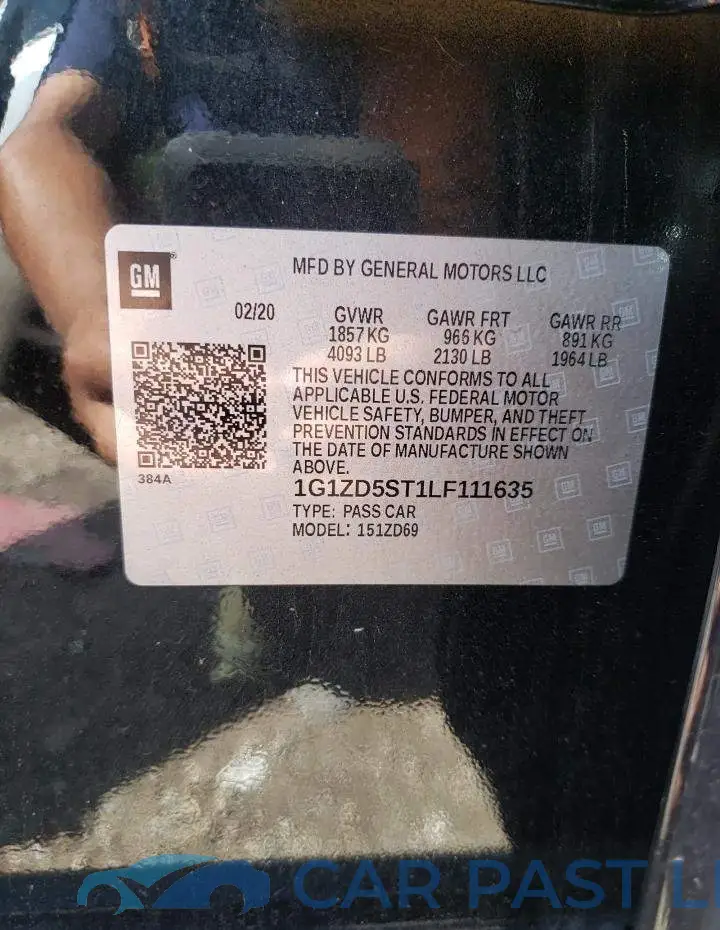 1G1ZD5ST1LF111635# 13