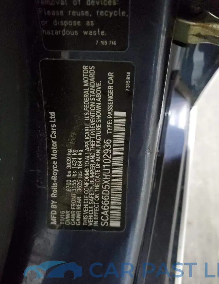 SCA666D5XHU102936# 13