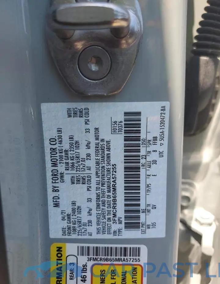 3FMCR9B65MRA57255# 12