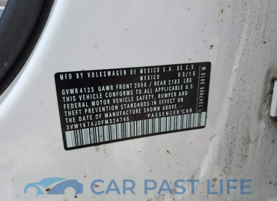 3VW1K7AJ0FM324745# 12