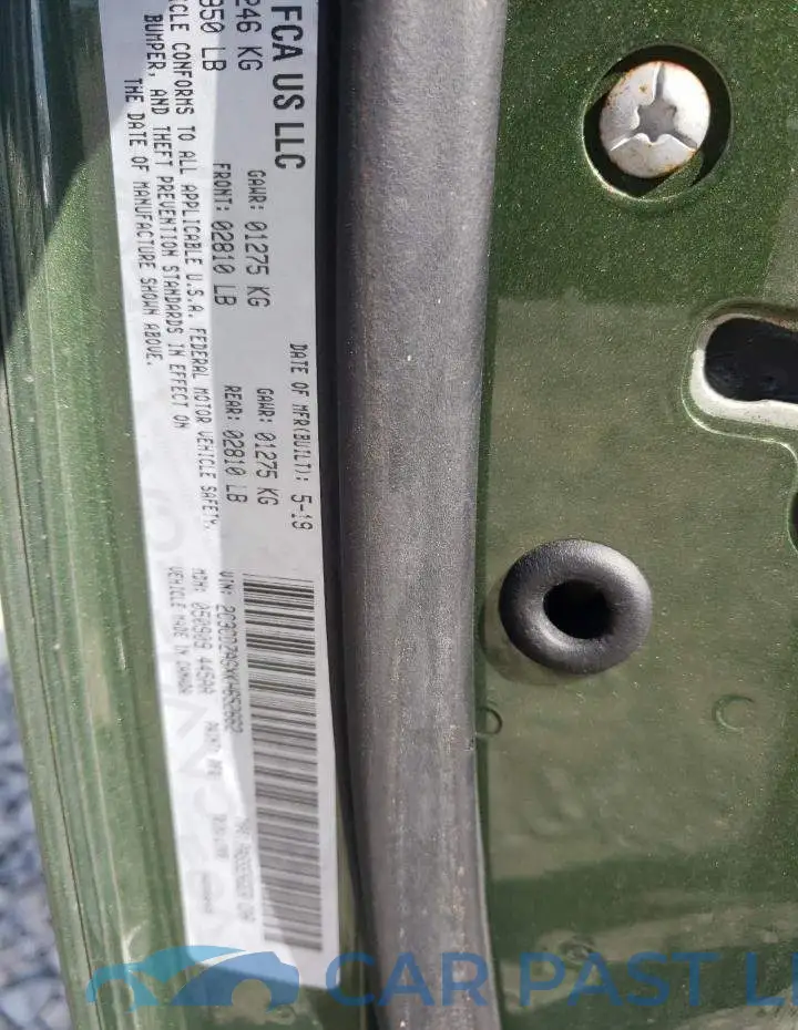 2C3CDZAGXKH652662# 12