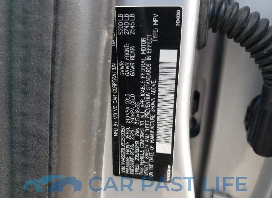 YV4952DLXE2519350# 12