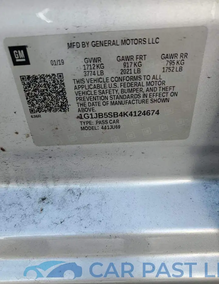 1G1JB5SB4K4124674# 12