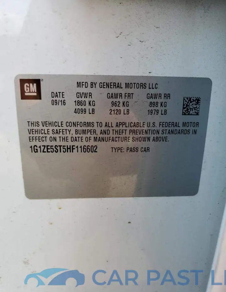 1G1ZE5ST5HF116602# 12
