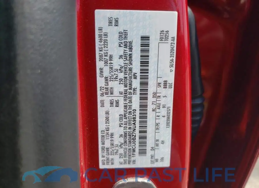 1FMCU0BZ7NUA98310# 13