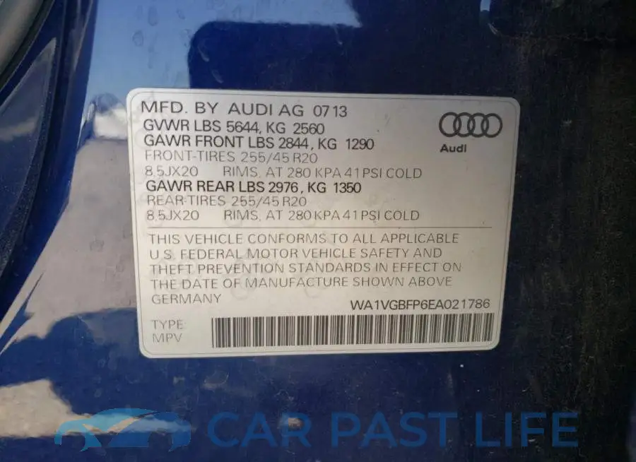 WA1VGBFP6EA021786# 12