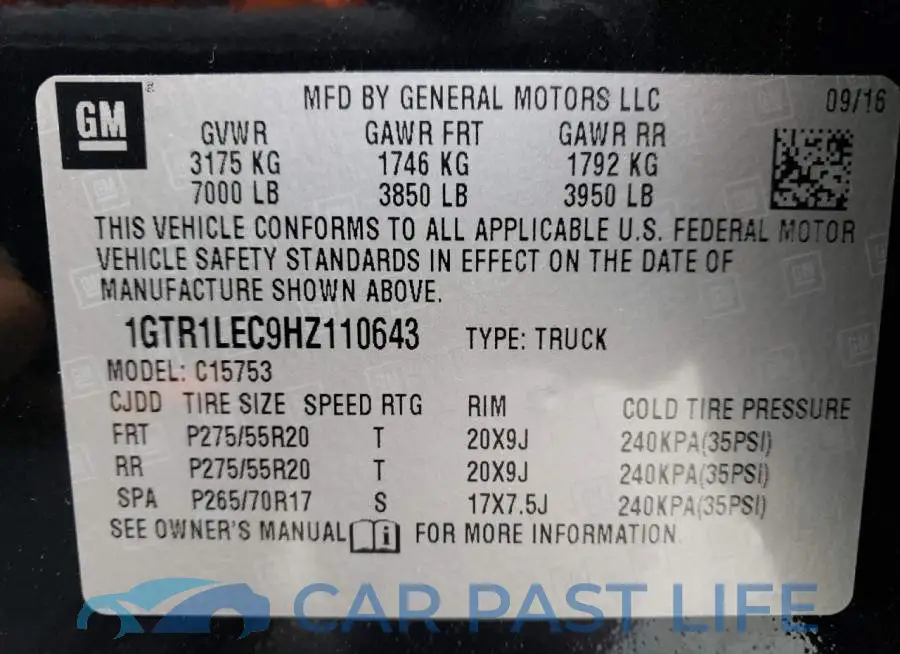 1GTR1LEC9HZ110643# 12