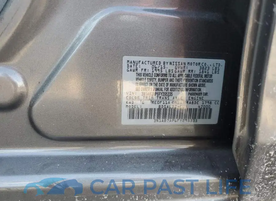 3N1AB7AP6FY295335# 12