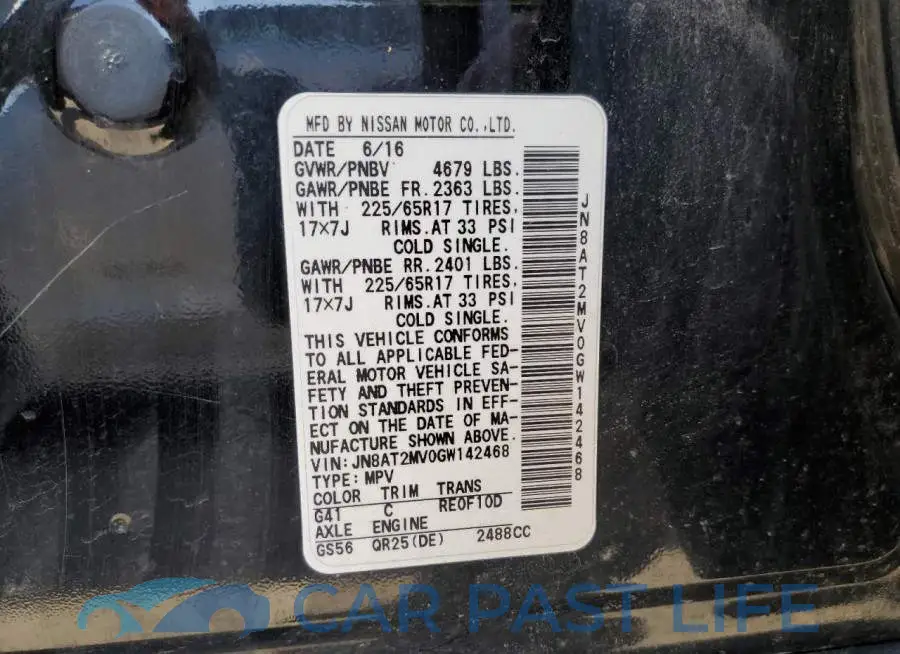 JN8AT2MV0GW142468# 14
