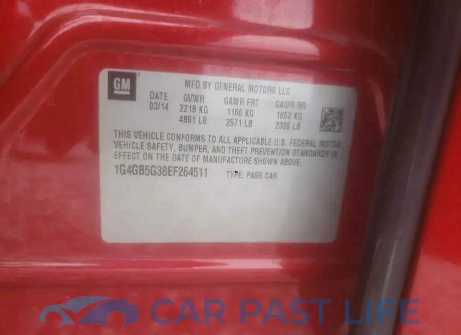 1G4GB5G38EF264511# 12