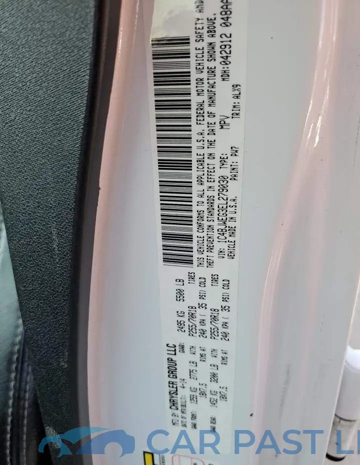1C4BJWEG3EL279030# 13